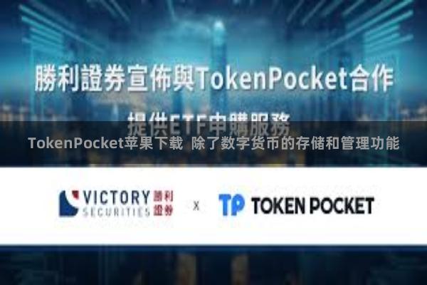 TokenPocket苹果下载  除了数字货币的存储和管理功能